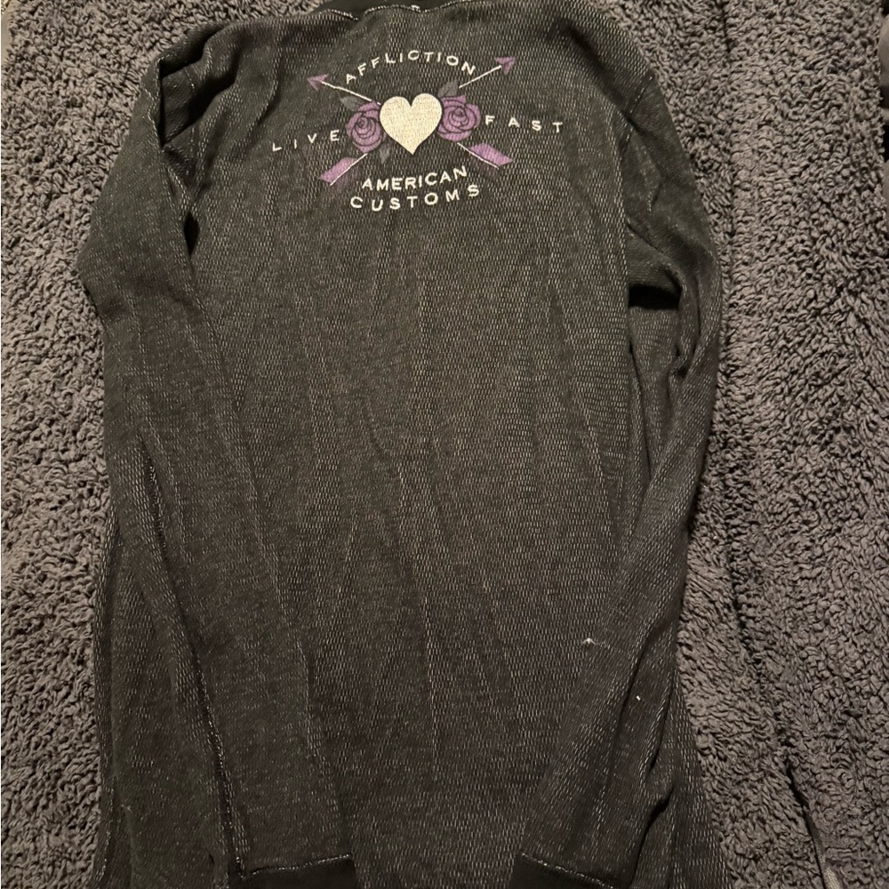 Affliction medium reversible thermal shirt - Picture 2 of 4